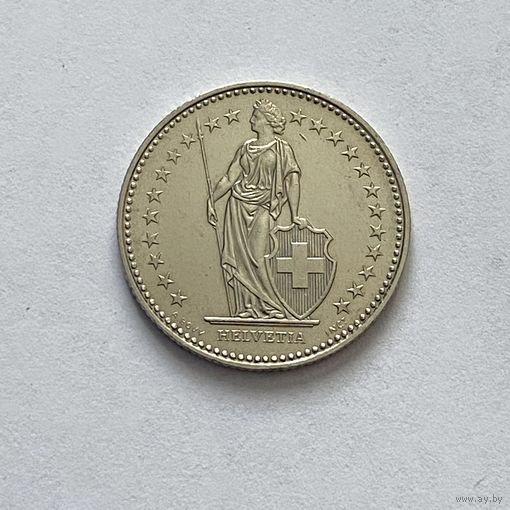 Швейцария 1 франк 1999г.