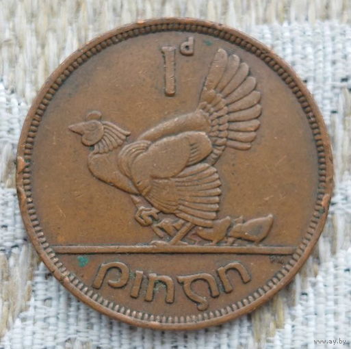 Ирландия 1 пени 1943 года. II Мировая война. Предложи свою цену или обмен!