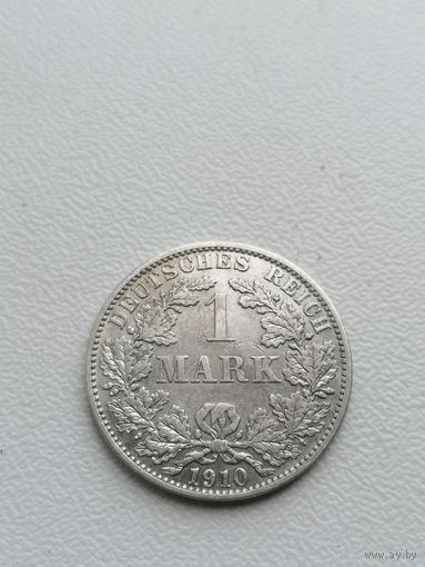 Монета 1 марка 1910 год, торги с Рубля