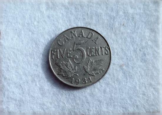 Werty71 Канада 5 центов 1931 Георг 5