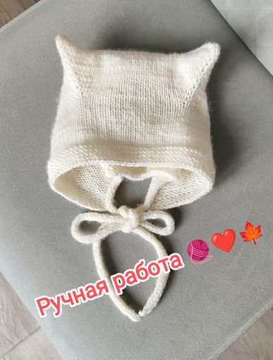 Коточепчики с ушками для девочек на весну