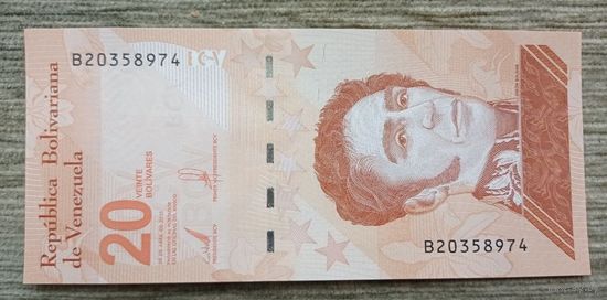 Werty71 Венесуэла 20 боливаров 2021 UNC банкнота