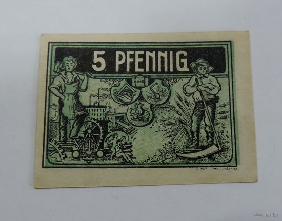 5 пфеннигов 1921 г. (Нотгельд) Германия.