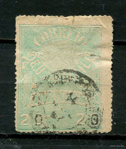Бразилия - 1890/1893 - Газетная марка 20R - [Mi.99] (есть надрыв) - 1 марка. Гашеная.  (Лот 82BW)