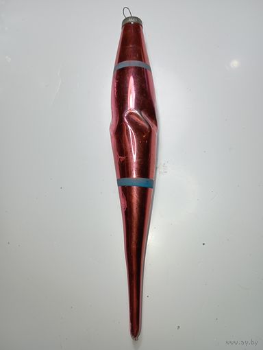 Ёлочная игрушка - Сосулька , СССР .