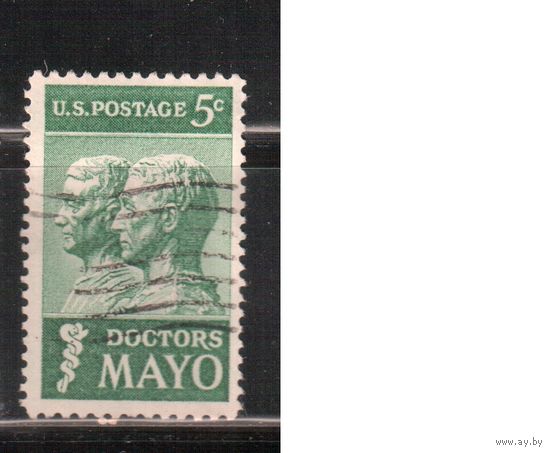 США-1964, (Мих.865) , гаш. , Личности,Медицина, Врачи(одиночка)