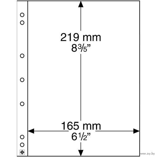 Листы для банкнот Leuchtturm NUMIS 1 c ( 10 штук ) НОВЫЕ