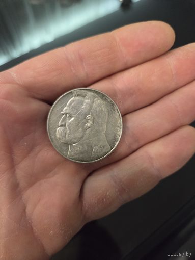 10 злотых 1937 год Пилсудский