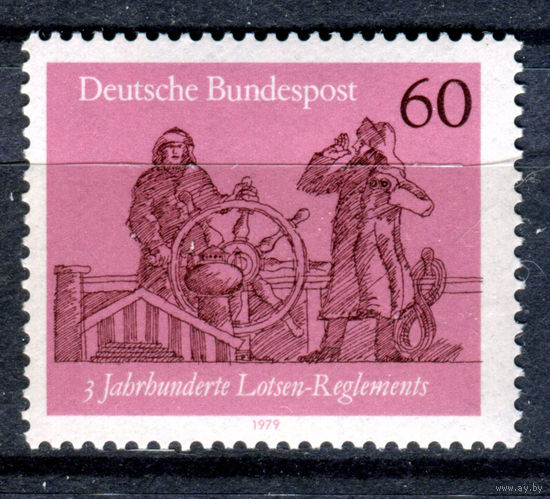 Германия (ФРГ) - 1979г. - 300 лет правилам Лоцмана - полная серия, MNH [Mi 1022] - 1 марка