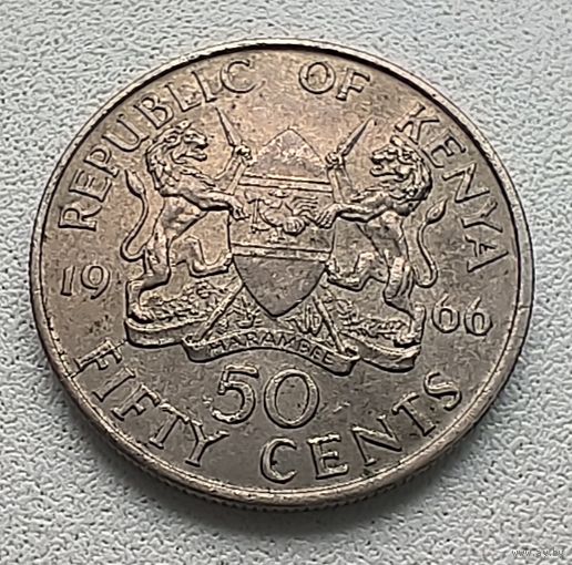 Кения 50 центов, 1966  1-1-48