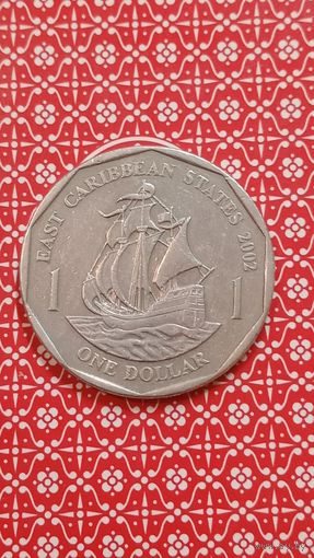 Восточные Карибы 1 доллар 2002 парусник