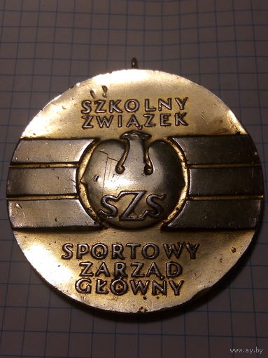 Медаль спортивная. Польша.