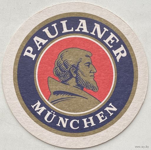 Подставка под пиво (бирдекель) Paulaner. Германия