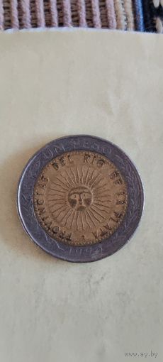 Аргентина 1 песо 1995