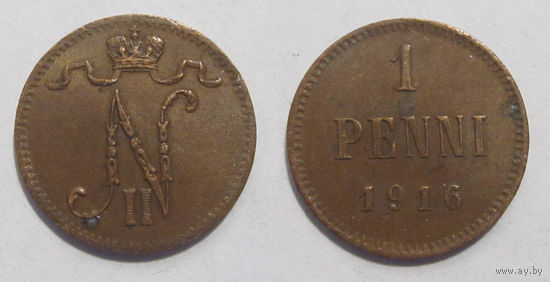 1 пенни 1916