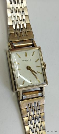 Часы "Tissot" Винтаж,дамские,механика,в оригинале,Золочение 20 micron