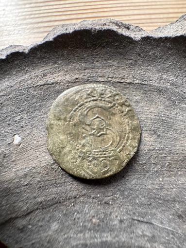 Рижский солид/шеляг Сигизмунда III Вазы 1606