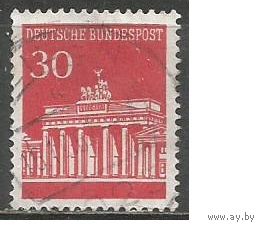 ФРГ. Бранденбургские ворота. Берлин. 1966г. Mi#508.