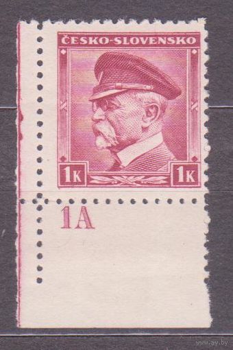 Чехословакия 1939 Президент Чехословакии Масарик, ** НОМЕР КЛИШЕ (НОЯ