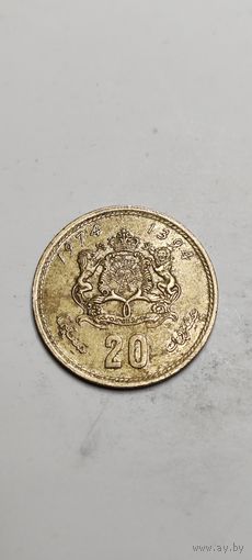 Марокко 20 сантимов 1974