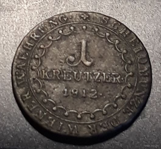 1 крейцер 1812 Австрия