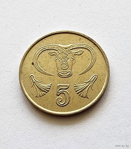Кипр 5 центов, 1991