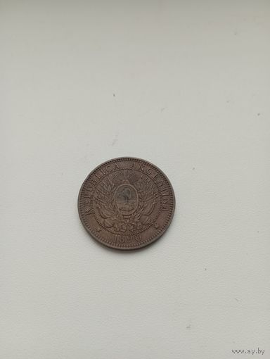 АРГЕНТИНА 2 сентаво 1890 год