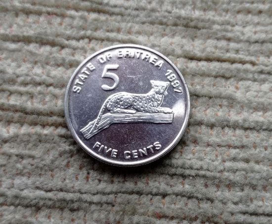 Werty71 Эритрея 5 центов 1997 1991