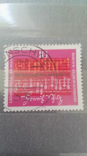 Германия 1972. 300-летие со дня смерти Генриха Шютца, композитор.  Полная серия