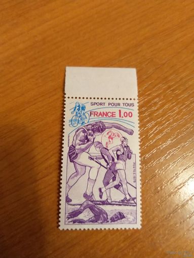 1978 Франция спорт чистая клей MNH** выпускалась одиночкой (3-2)