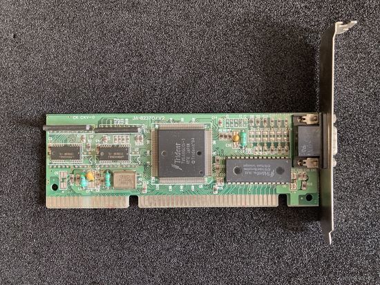 Ретро Видеокарта ISA TRIDENT TVGA на чипе 9000i-1