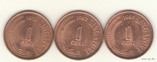 1 цент 1982, 1983 г.