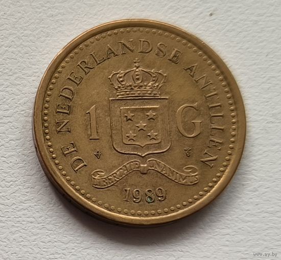 Нидерландские Антильские острова 1 гульден, 1989 4-6-2