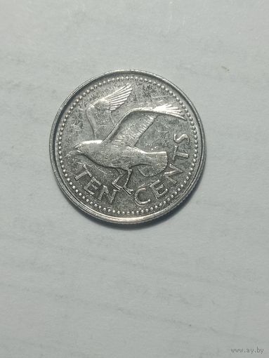 Барбадос 10 центов 2005 года .