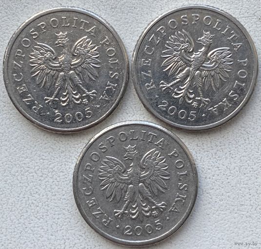 Польша 10 грошей 2005 г. Цена за 1 шт.