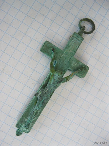 Энколпион католический. Бронза, литье.