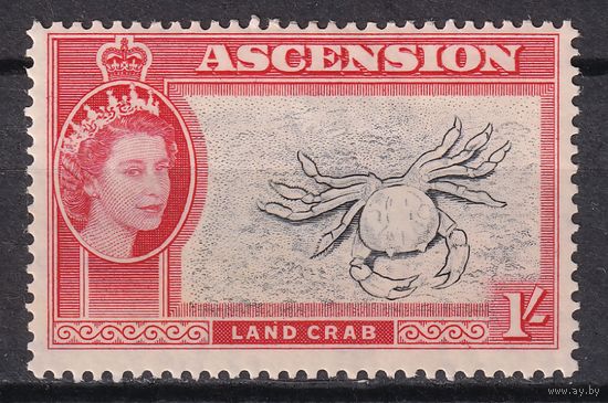 172a.BrK. Великобритания. Колонии. Асенсьон. Елизавета II. 1956 г. 1Sh. Mi.# 71.
