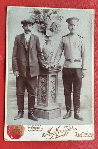 Фото с военным РИА. До 1917 г. Севастополь. 11х16 см.