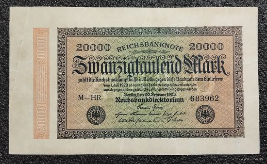 20000 марок Германия 1923 г.