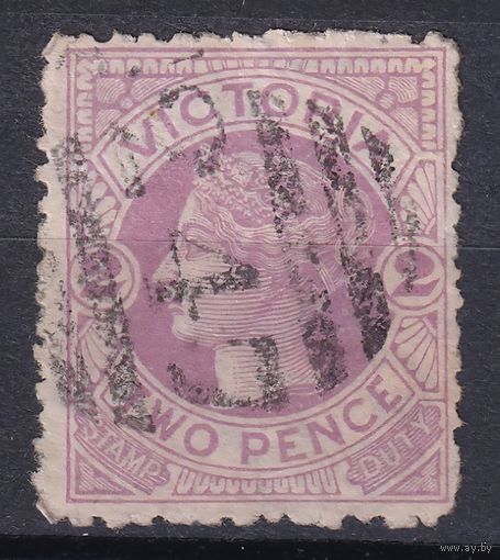 104.Aust. Великобритания. Австралийские штаты. Виктория. Стандарт. 1886 г. 2p. Mi.#92b.