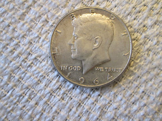 1/2 доллара  США  1964 год . 900 проба  ,   с  1 рубля