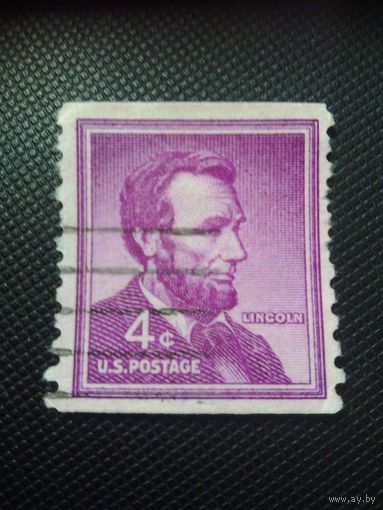 США. А.Линкольн. 1954г. гашеная