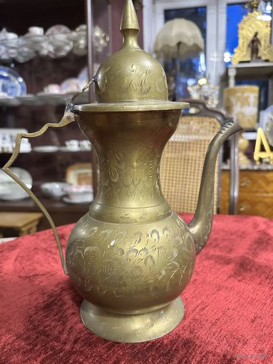 Старинный латунный чайник, Европа, много лотов с рубля