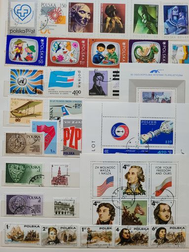 С 1 руб. Польша. Годовой набор марок за 1975 год