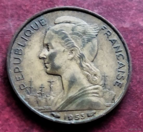Мадагаскар 20 франков, 1953