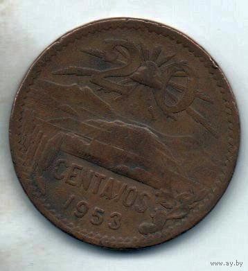 МЕКСИКАНСКИЕ СОЕДИНЁННЫЕ ШТАТЫ. 20 СЕНТАВО 1953
