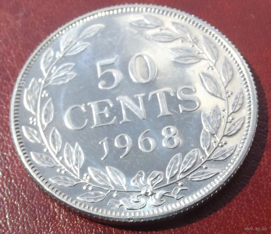 Либерия. 50 центов 1968