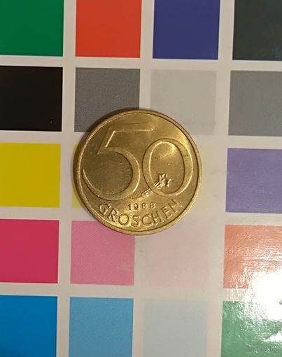 Австрия 50 грошей 1988