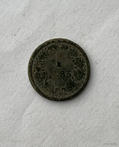 Австрия 1 крейцер 1885