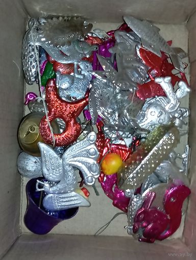 Ёлочная игрушки -  СССР . 20 штук одним лотом на выбор .